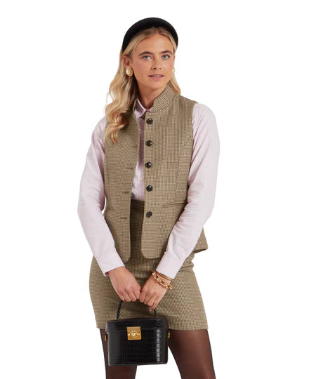 Schoffel Millport Tweed Nehru Waistcoat