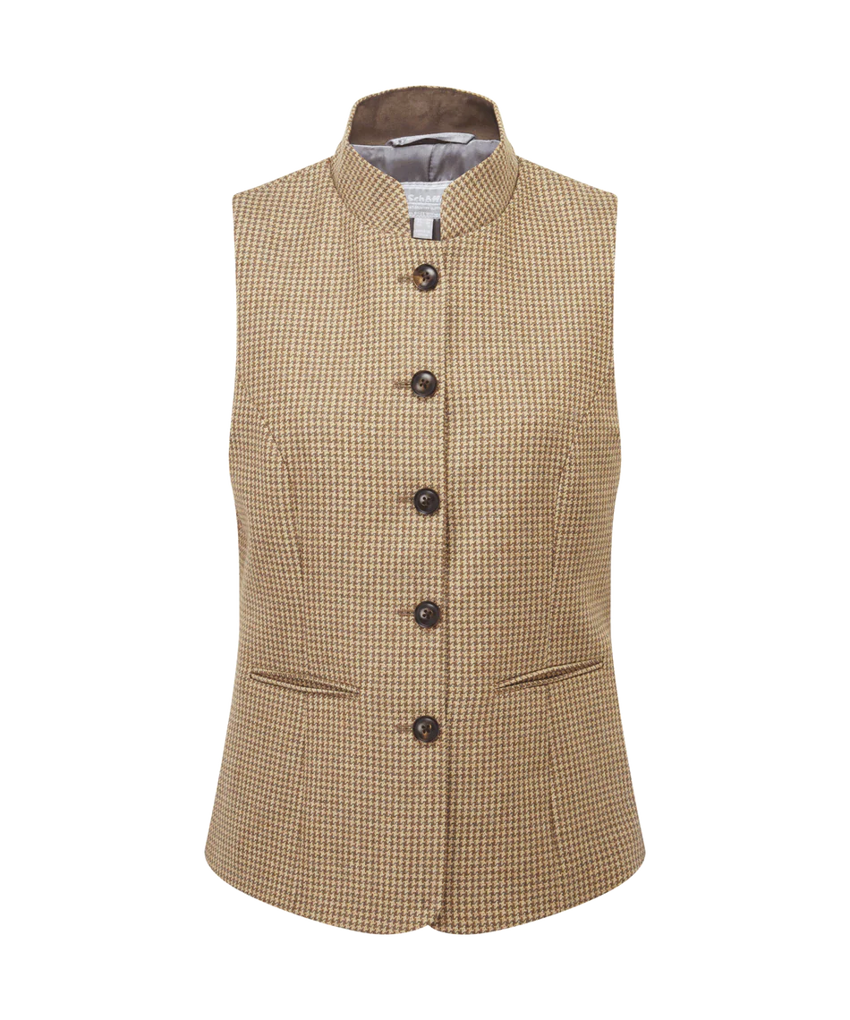 Schoffel Millport Tweed Nehru Waistcoat
