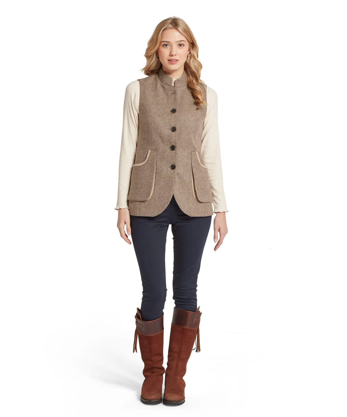 Schoffel Pennan Tweed Waistcoat